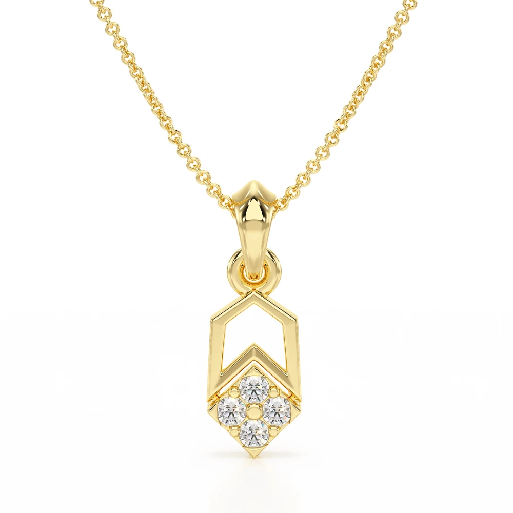 Diamond Pulse 18k Yellow Gold Pendant