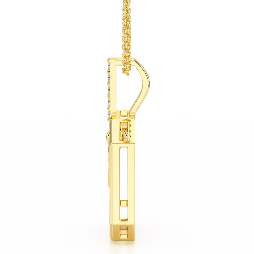 Love's Gateway 18k Yellow Gold Diamond Pendant