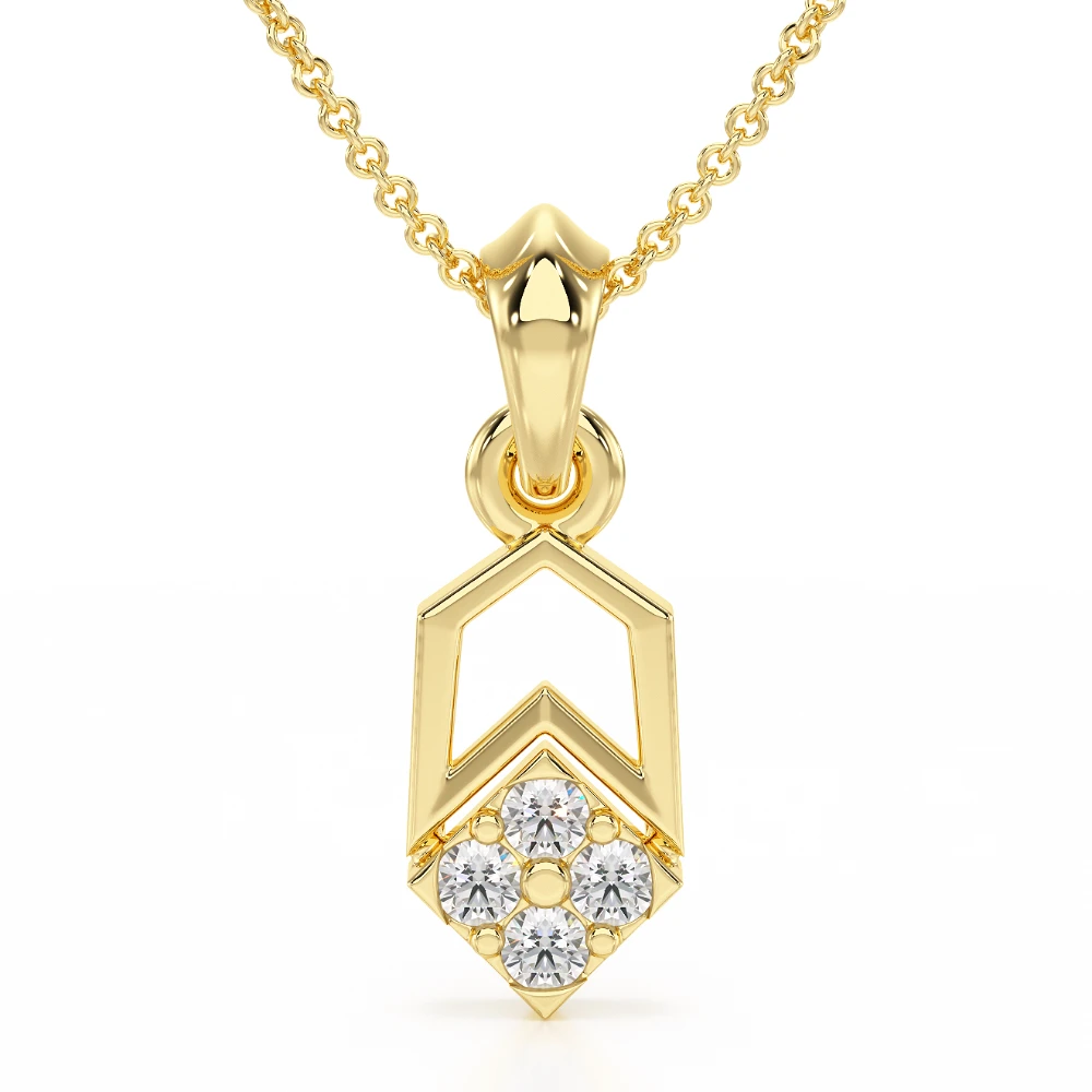 Diamond Pulse 18k Yellow Gold Pendant