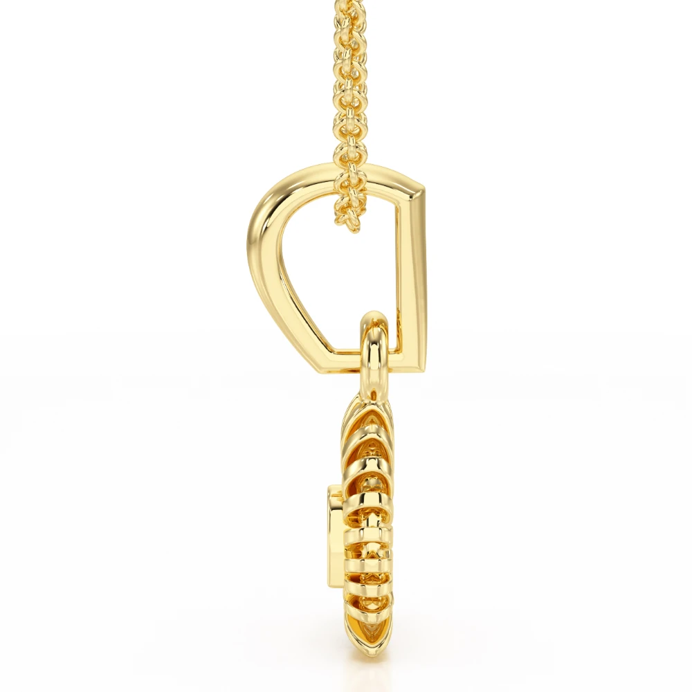 Heart's Horizon 18k Yellow Gold Diamond Pendant