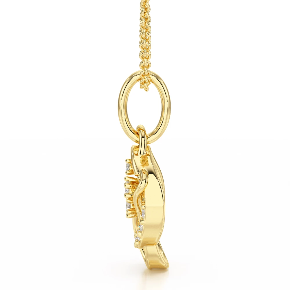Kismet Knot 18k Yellow Gold Diamond Pendant