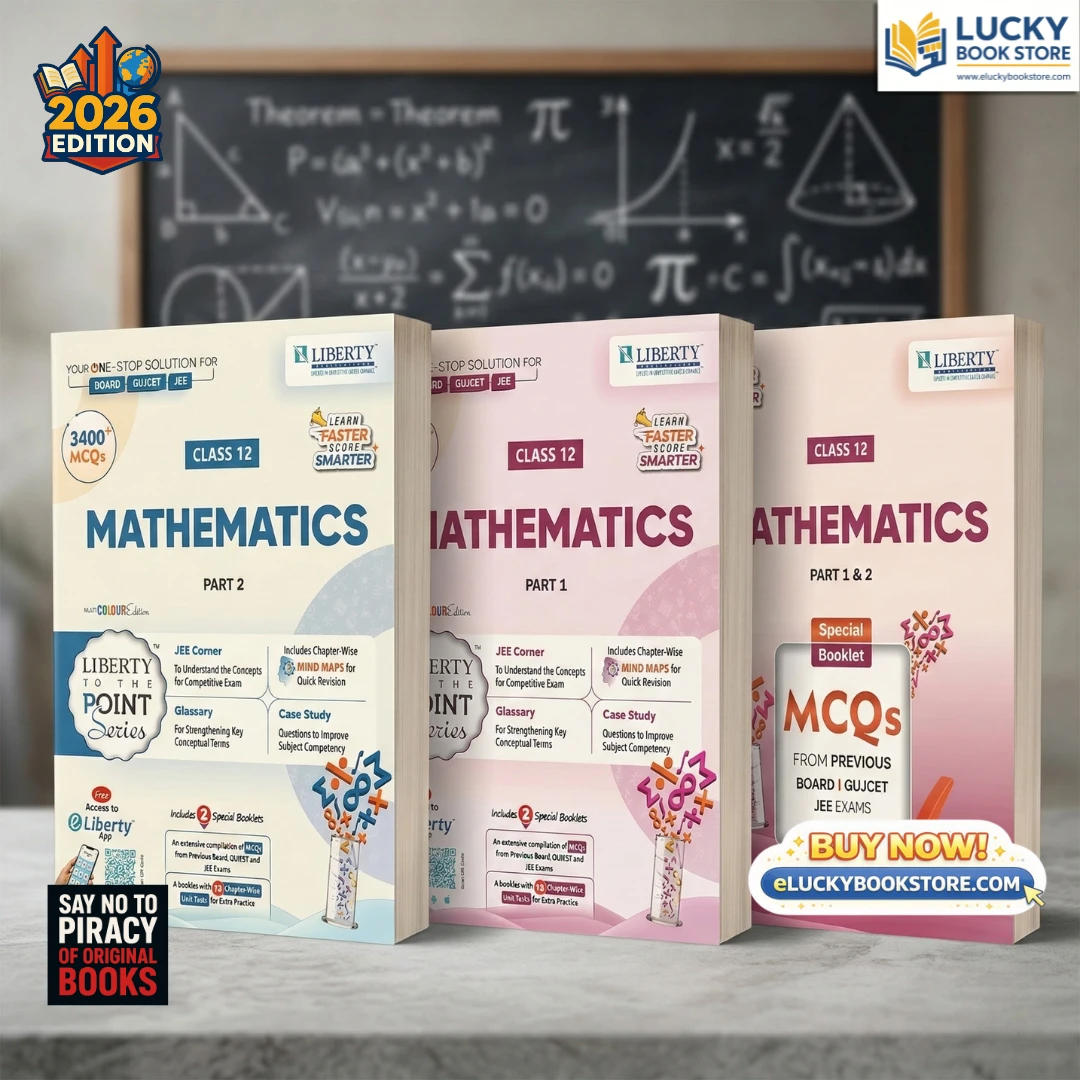 Std 12 Liberty To The Point Series Mathematics(Part-1 and 2) 2026 Edition | Including 2 Special Booklets | English