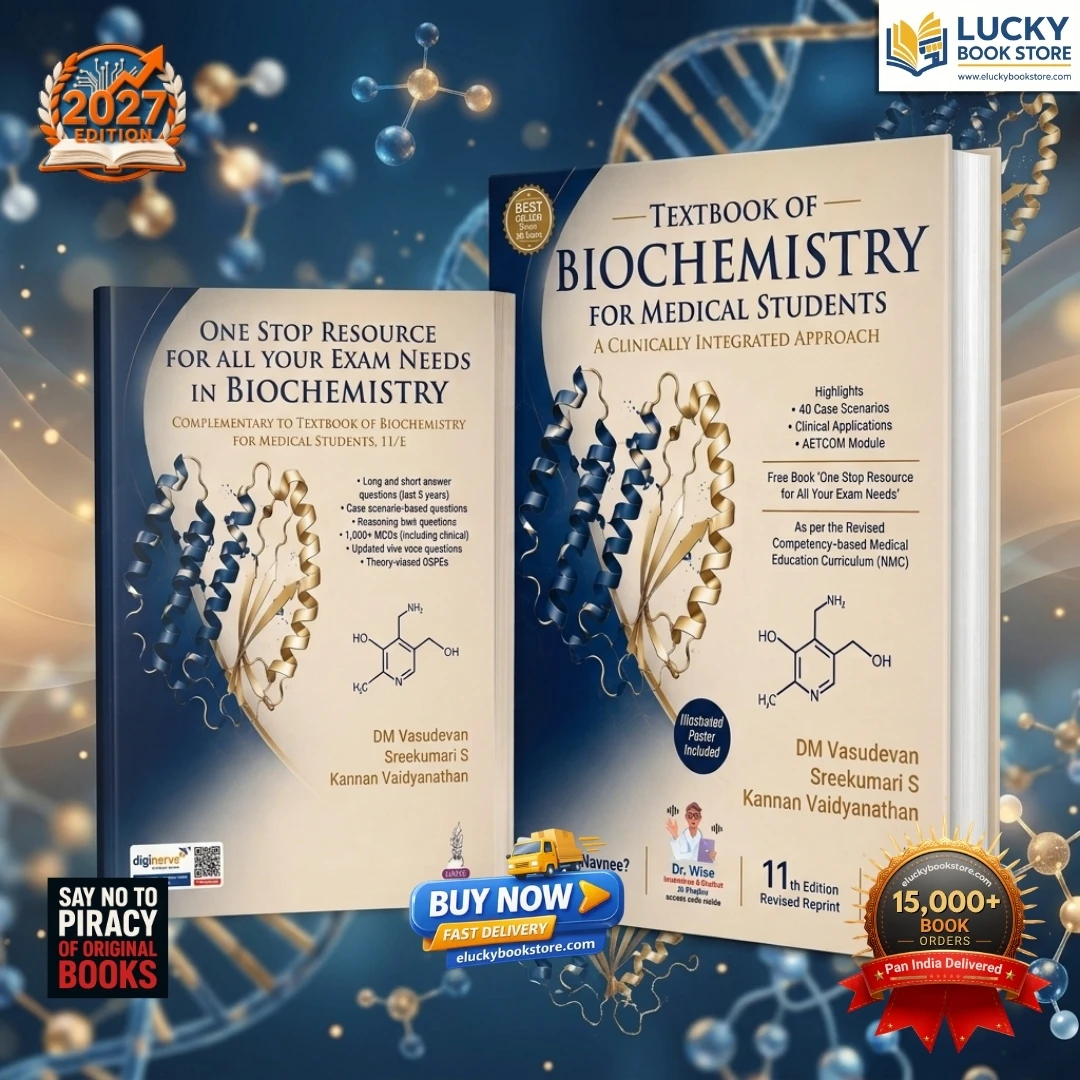 Textbook of Biochemistry for Medical Students (A Clinically Integrated Approach) | 11th Edition 2027 | DM VASUDEVAN | Jaypee