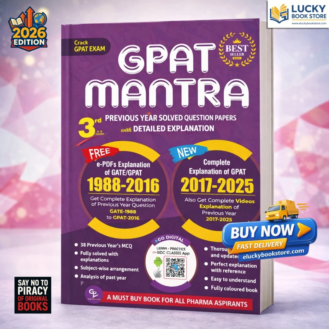 GPAT Mantra(38 Years Previous Year Solved Papers) | 3rd Edition 2025 | Coloured book | GDC Publication