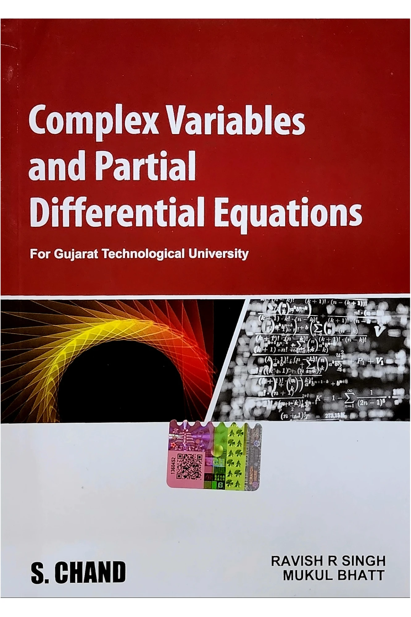 3rd/4th SEM BE COMPLEX VARIABLES and PARTIAL DIFFERENTIAL EQUATIONS BY RAVISH SINGH | S.Chand Publication