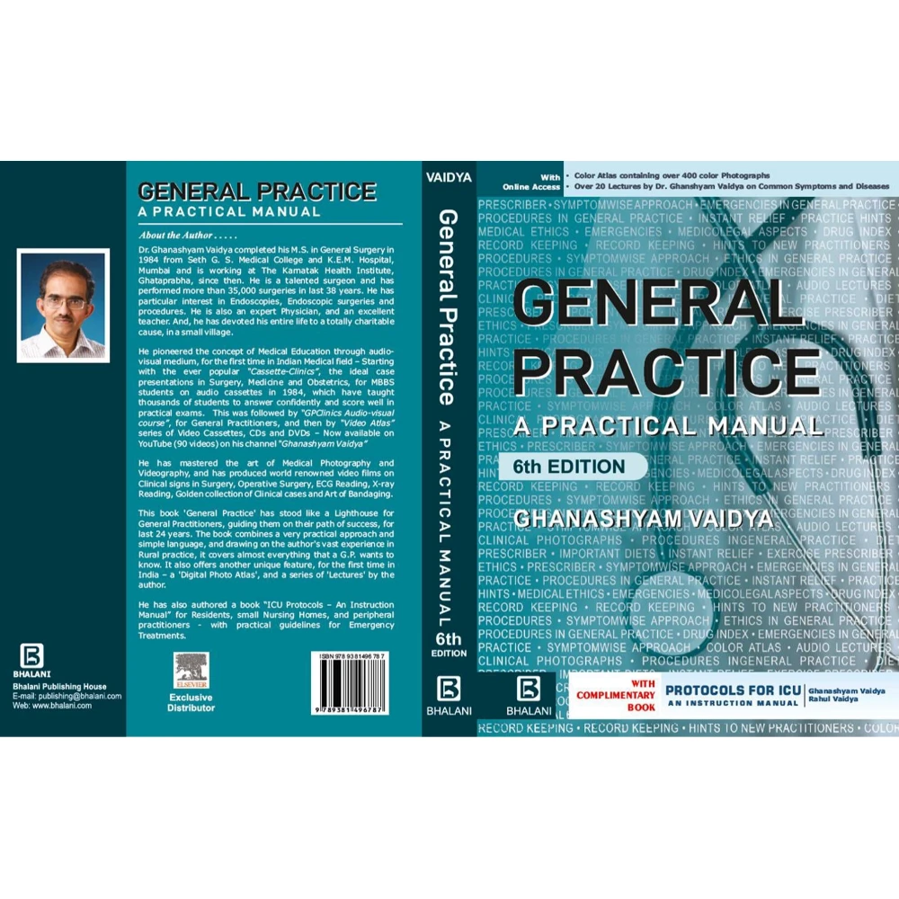 General Practice A Practical Manual, 6th Edition 2023 By Ghanashyam Vaidya | Bhalani Publication