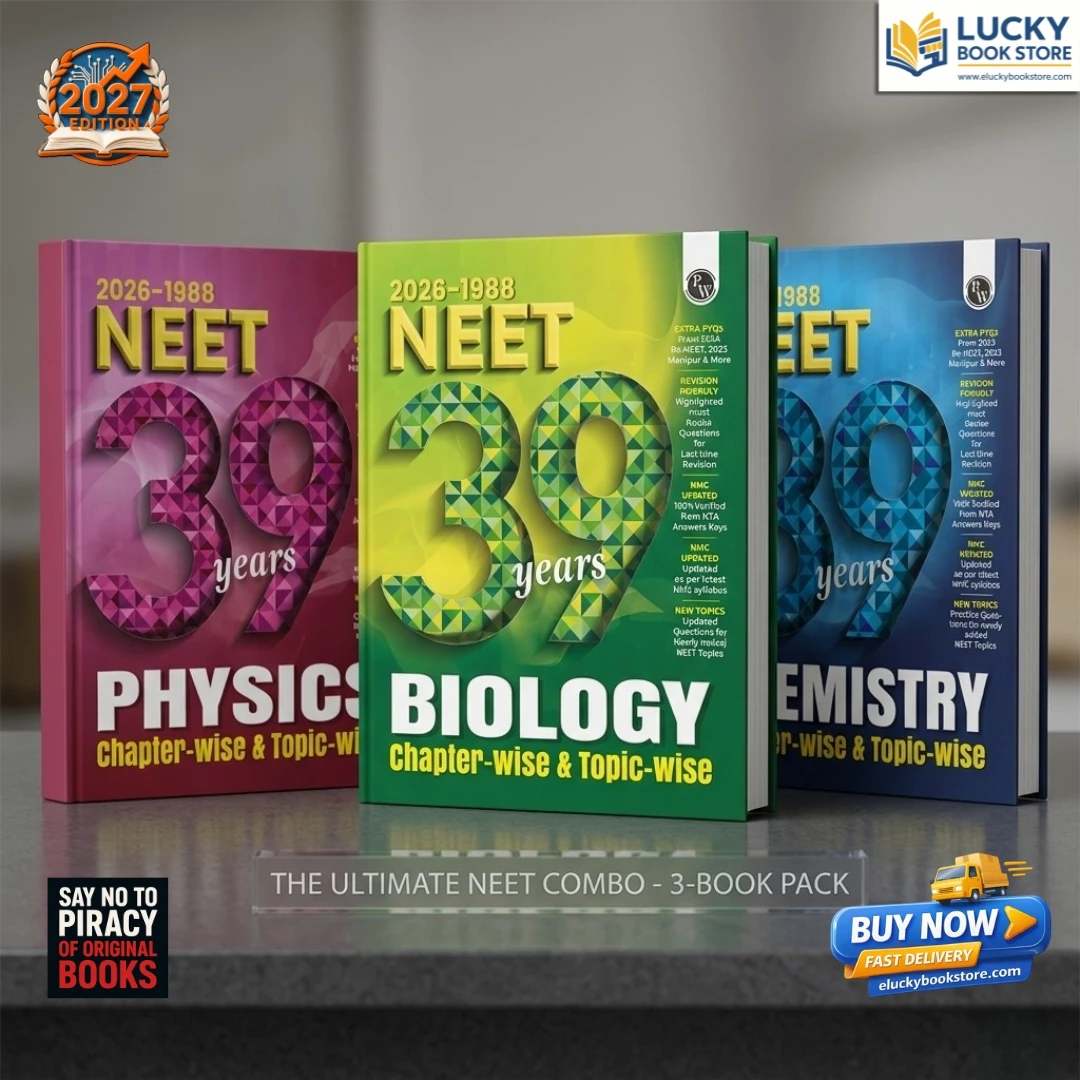 PW NEET PYQ 39 Years Physics, Chemistry, Biology Combo Set of 3 Books For 2027 Exam | PYQ Deja Vu | Additional PYQs from Re-NEET and Other States | Chapterwise and Topicwise Solutions (2026-1988)