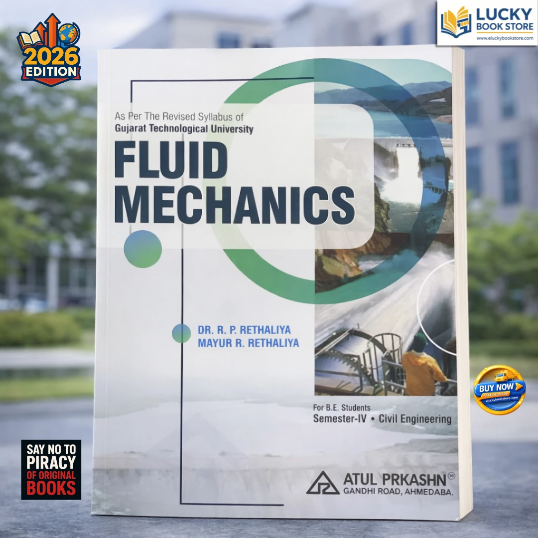 4th Sem BE Fluid Mechanics 2026 Edition by RP Rethaliya | Atul Prakashan