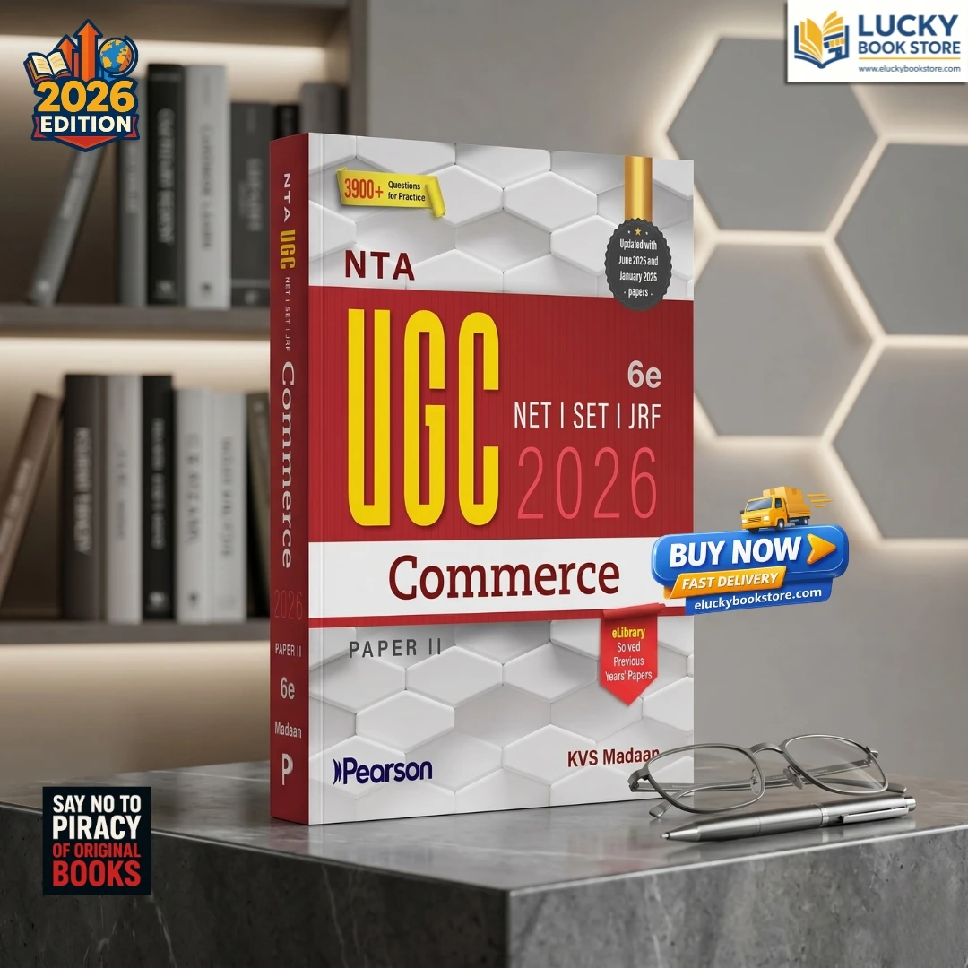 UGC NET/SET/JRF Commerce Paper-2 | Solved 2025–26 Papers, Business, Accounting, Finance, Marketing & PYQs (UGC preparation series 2026) | KVS Madan | 6th Edition 2026 | Pearson