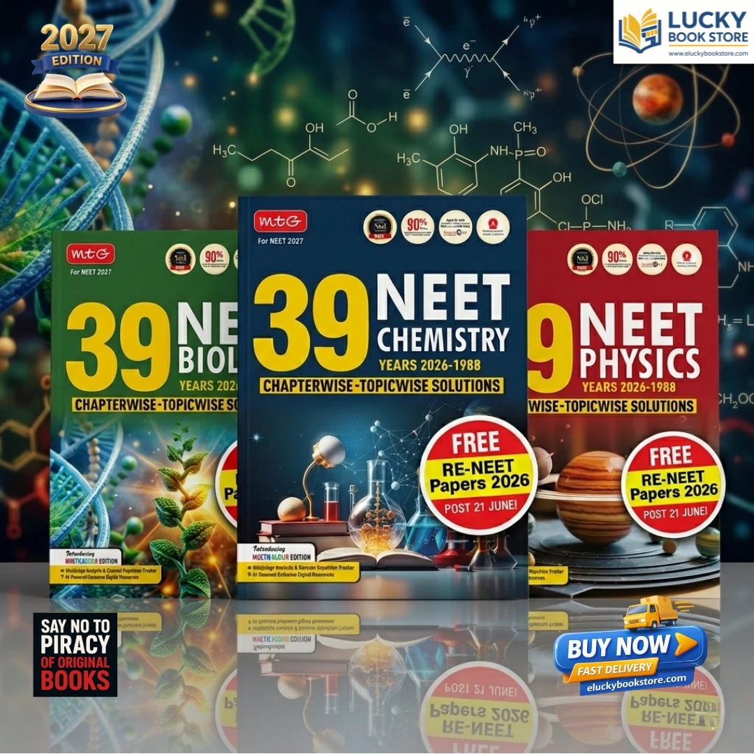 MTG 39 Years NEET Physics, Chemistry, Biology Book For 2026-2027 Exam (Set of 3) | Chapterwise Topicwise Solved Question Papers | Free Video Solutions | AI Powered Digital Resource