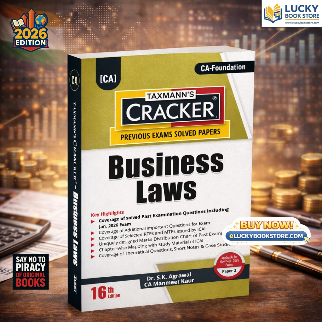 CA Foundation Cracker(Previous Exams Solved Papers) Business Laws (Law) By SK Agrawal, Manmeet Kaur for May/Sept 2026 | Taxmann