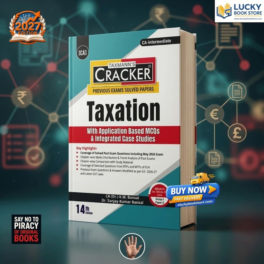 CA INTER CRACKER TAXATION (With Application Based MCQs & Integrated Case Studies) | For Sept 2026 Exam |  TAXMANN