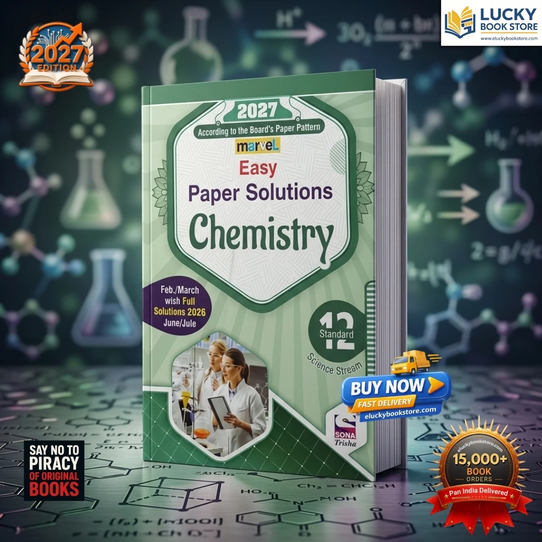 Std 12 Marvel Easy Paper Solution Chemistry | Including (2023-2026) Paper Solution | English | 2027 Edition | Sona Prakashan