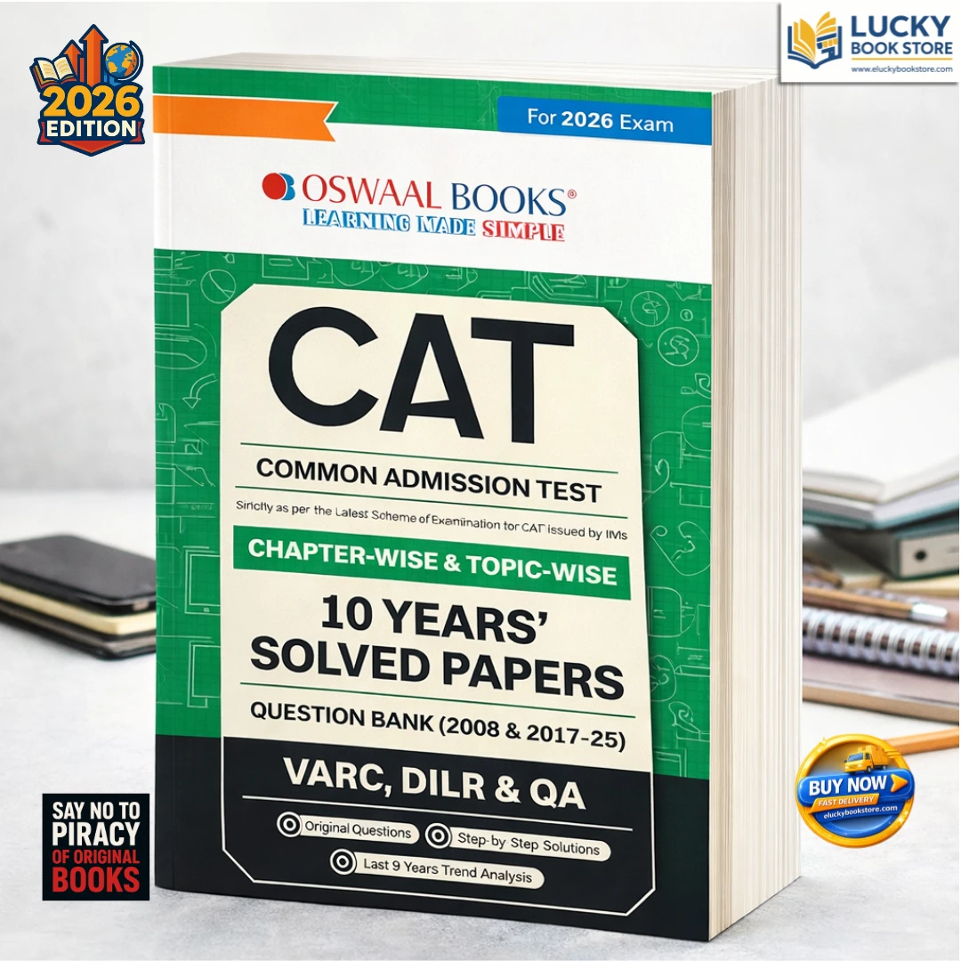 Oswaal CAT 10 Years Chapterwise & Topicwise Solved Papers (2008 & 2017 - 2025) For 2026 Exam