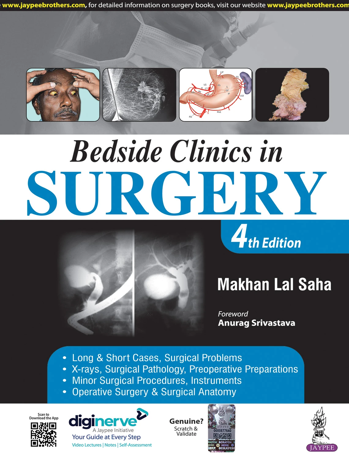 Bedside Clinics in Surgery 4th Edition 2025 by MAKHAN LAL SAHA | JAYPEE