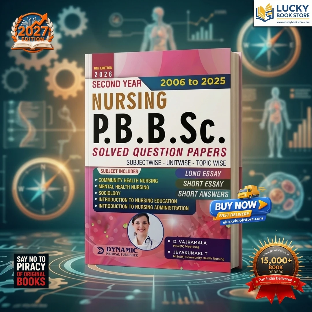 Second Year Nursing PB B.sc Solved Question Papers | 6th Edition 2026 | Dynamic Medical Publishers