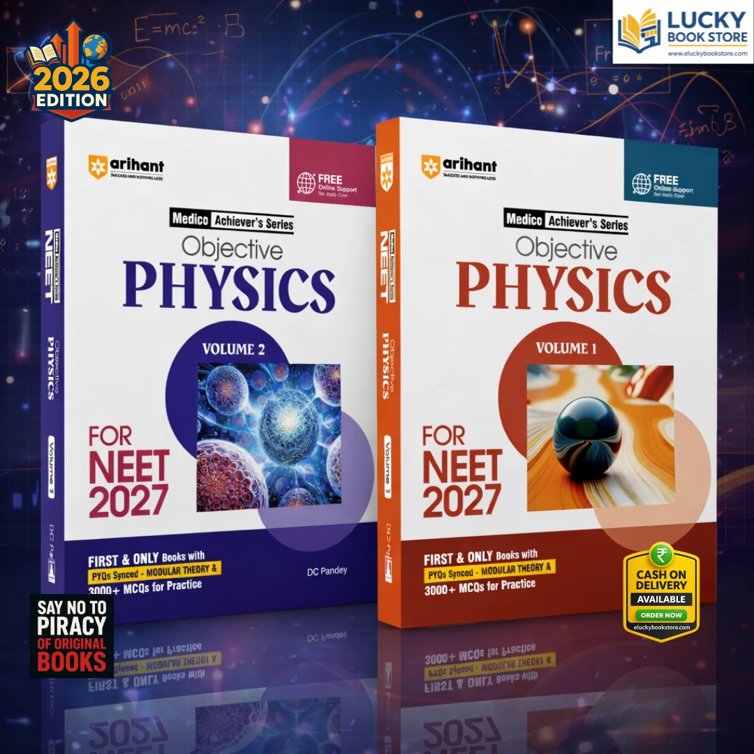 Arihant Combo of Objective Physics Vol 1 & Vol 2 2026 Edition| Medico Achiever’s Series | 3000+ MCQs with PYQs Synced Modular Theory | English Medium | DC Pandey