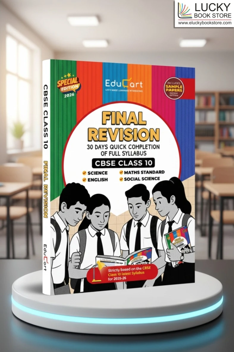 Educart CBSE Class 10 Final Revision Book 2026 - Mathematics + Science + Social Science + English (30 Days Quick Completion of Full Syllabus for 2025-26 Exam)