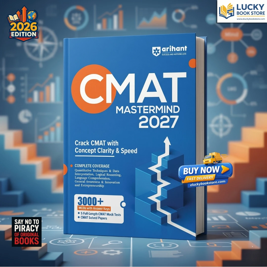 Arihant CMAT Mastermind 2027 | Complete Guide for CMAT Exam | 3000+ MCQs with Answer Key | 5 Mock Tests & Solved Papers | Quant, LR, English, GK