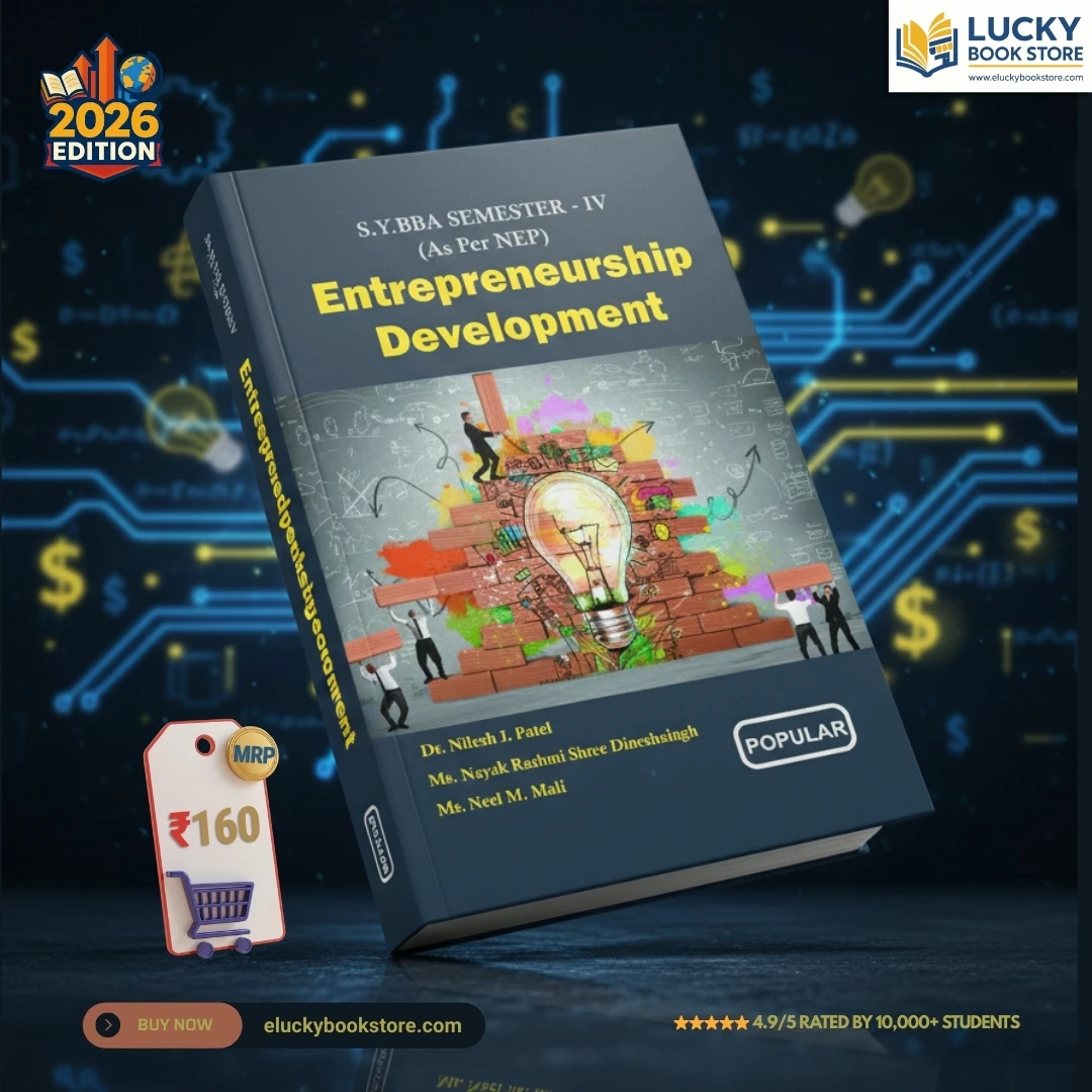 SY BBA Sem-4 Entrepreneurship Development by Nilesh Patel, Nayak Rashmi and Neel Mali 2026 Edition | Popular Prakashan