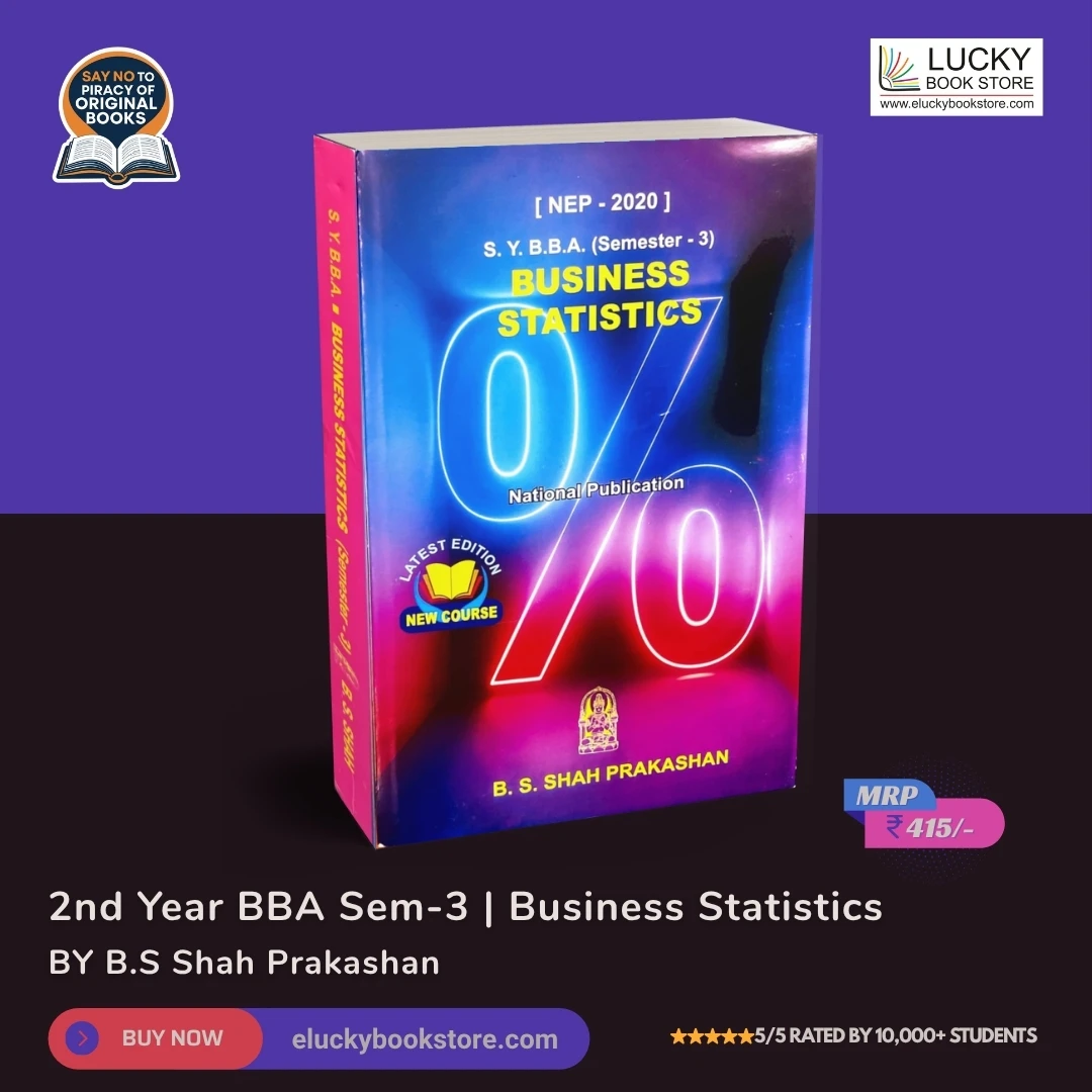 SY BBA Sem-3 Business Statistics 2025 Edition | BS Shah
