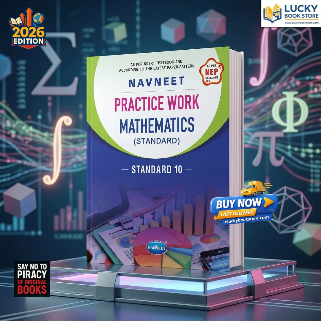 Std 10 Practice Work Mathematics(Standard) Including March 2026 Edition with Answers | Navneet