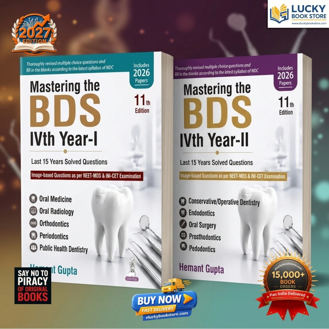 Mastering the BDS 4th year (Part-1 & 2) | Last 15 Years Solved Questions | Hemant Gupta | 11th Edition 2027 | Jaypee