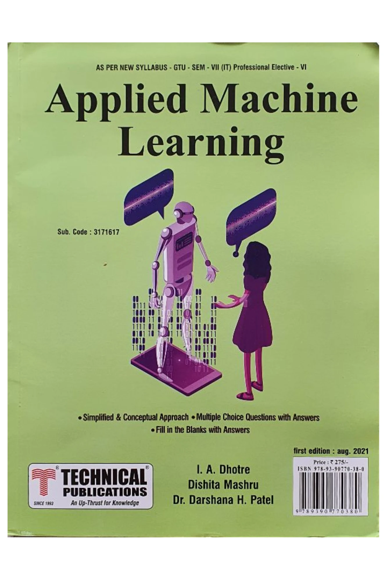 7th SEM BE APPLIED MACHINE LEARNING BY TECHNICAL