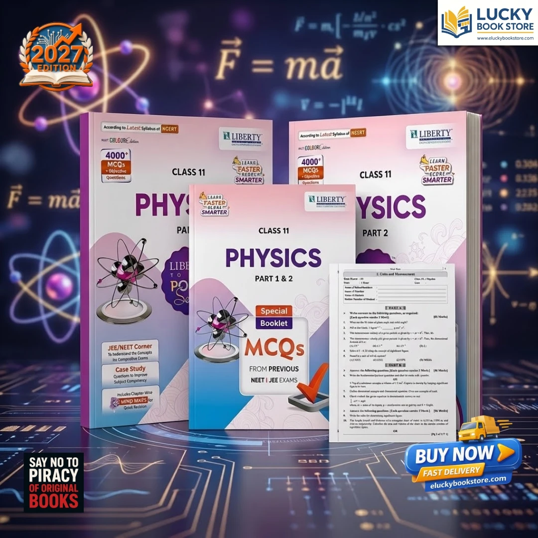 Std 11 Liberty To The Point Guide Physics | English | 6700+ MCQs | Including 2 special booklets 2026 Edition