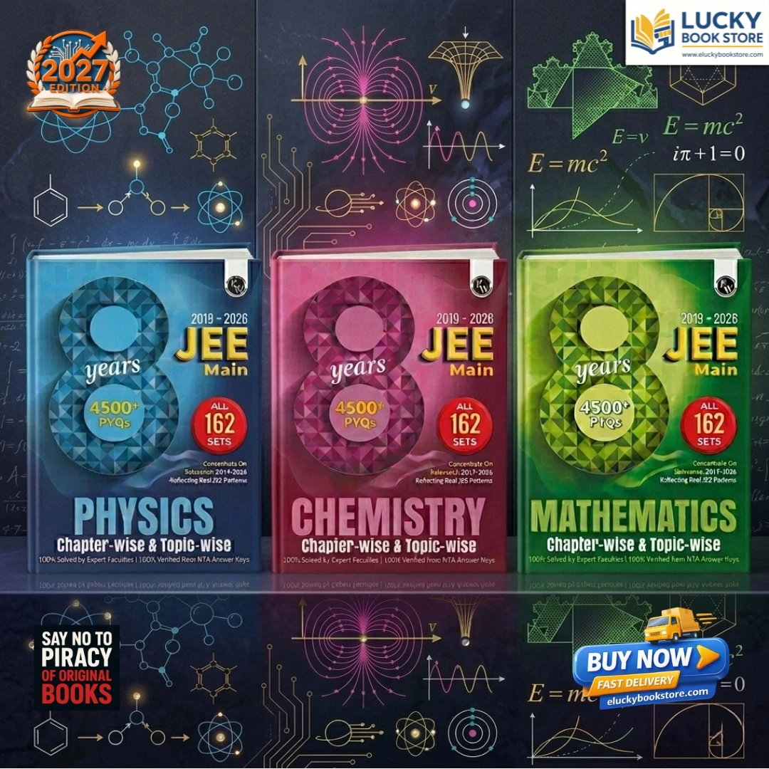 PW JEE Main 8 Years (2019-2026) PYQs Physics, Chemistry, Maths Combo Set of 3 Books | All 162 Sets Previous Years Solved Papers For JEE Main 2027 Exams | Concentrate on Relevance
