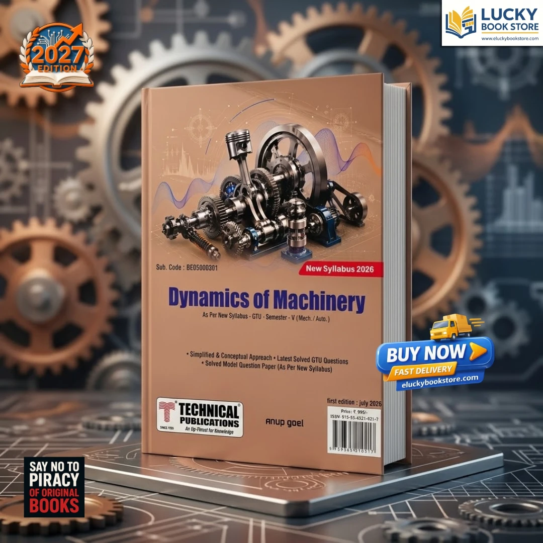 5th Sem BE Dynamics Of Machinery | Sub.Code: BE05000301 | 2026 Edition | TECHNICAL PUB