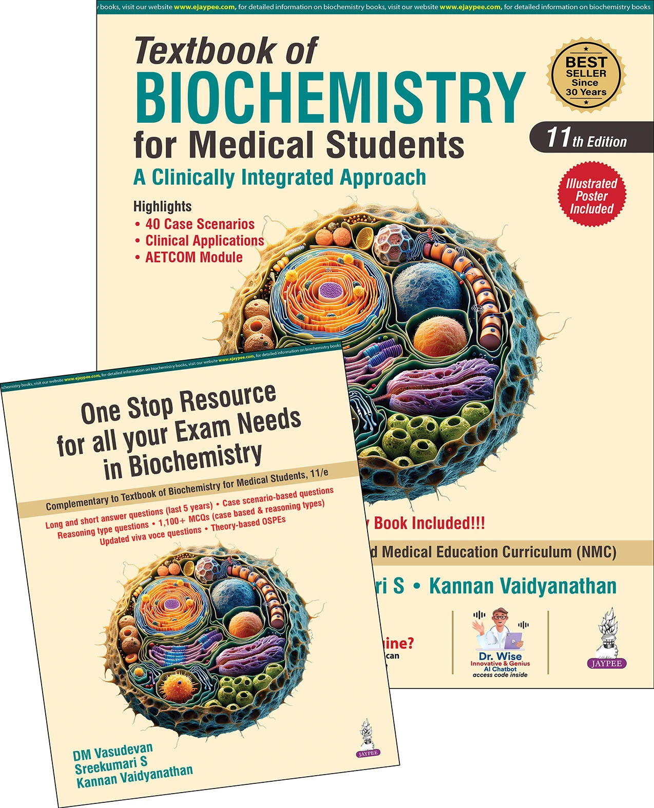 Textbook of Biochemistry for Medical Students (A Clinically Integrated Approach) 11th Edition 2025 BY DM VASUDEVAN | Jaypee