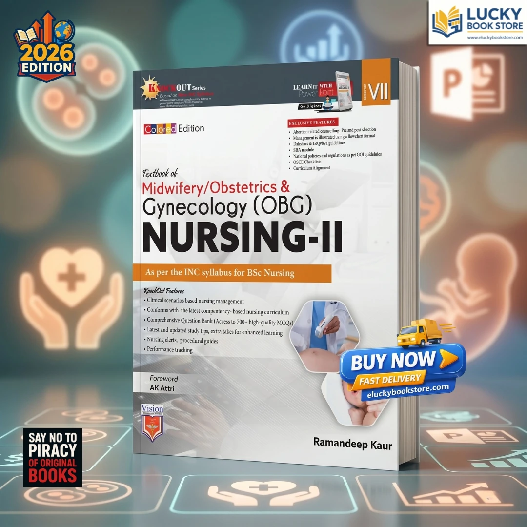 Textbook of Midwifery/Obstetrics & Gynecology(OBG) Nursing-2 (Sem-7) | Color Edition | 2026 Edition | Ramandeep Kaur | Vision Health Publishers