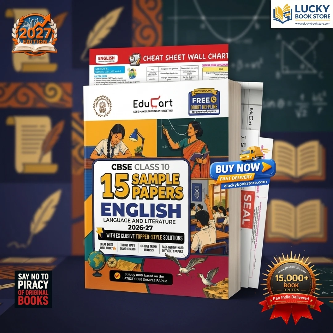 Educart Class 10 CBSE 15 Sample Question Papers English Language and Literature | with Topper-Style Solutions & Cheat Sheet Wall Chart | Based on Latest SQP Released 21 Sept 2026 | For 2027 Board Exam