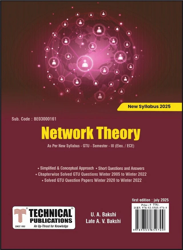 3rd Sem BE Network Theory 2025 Edition | Technical Publication