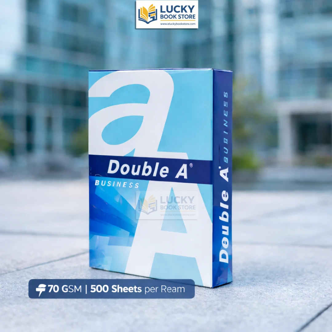 Double A Business 70 gsm copy paper for office use ideal for efficient, high-quality, high-volume printing | 500 Sheets (1 REAM)