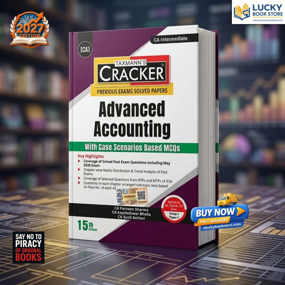 CA INTER CRACKER Advanced Accounting (With Case Scenarios Based MCQs) |  15th Edition For Sept 2026 Attempt | TAXMANN