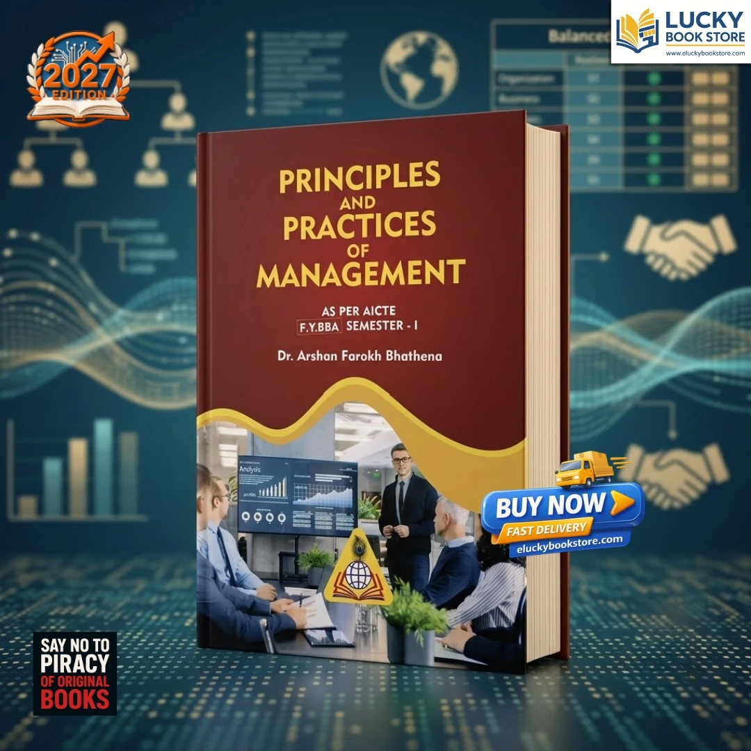 FY BBA Sem-1 Principles And Practices Of Management | English | 2026 Edition
