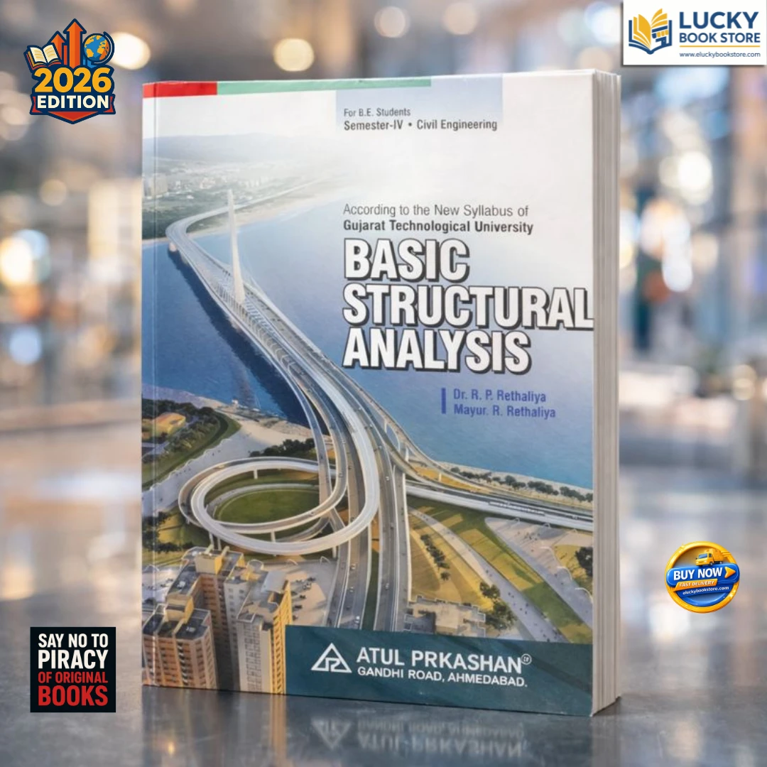 4th Sem BE Basic Structural Analysis 2026 Edition by RP Rethaliya | Atul Prakashan