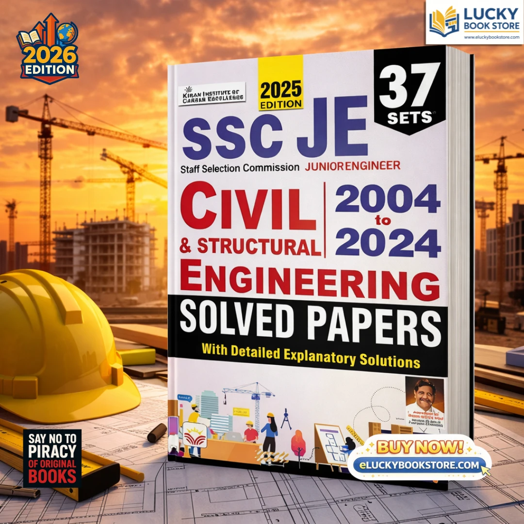 SSC JE Civil and Structural Engineering Solved Papers(2004 to 2024) 37 Sets | English | Kiran Prakashan