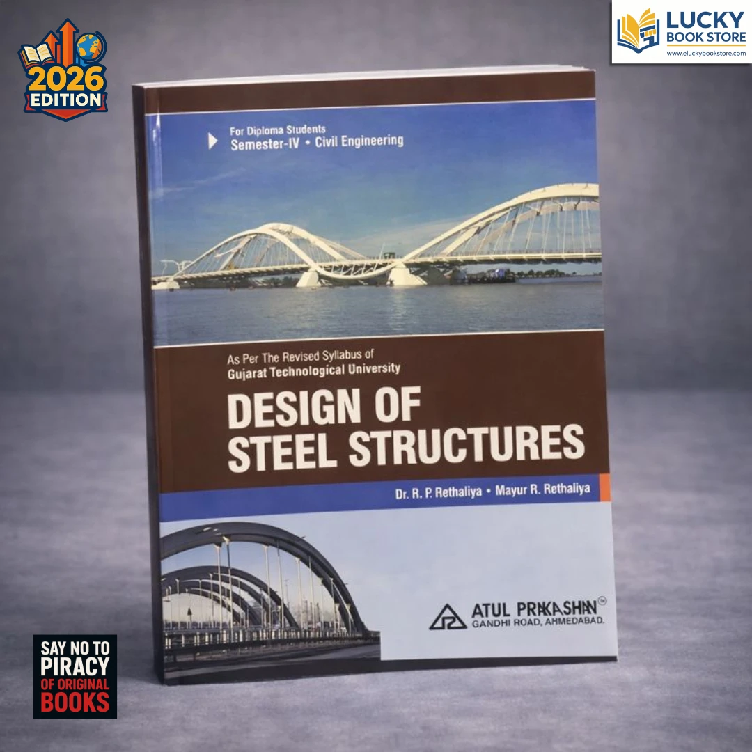 4th Sem Diploma Design of Steel Structures (English) 2026 Edition by RP Rethaliya | Atul Prakashan