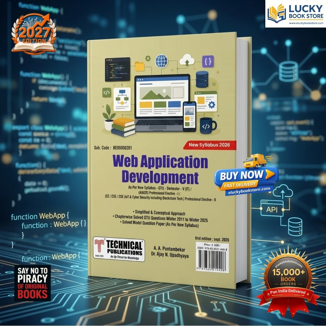 5th Sem BE Web Application Development | AA Puntambekar | 2027 Edition | Technical