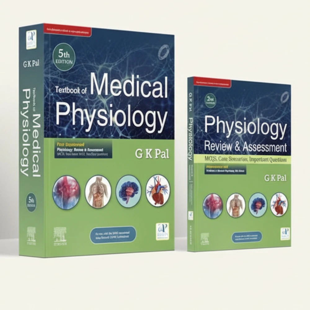 Textbook of Medical Physiology 5th Edition & Physiology: Review & Assessment (MCQs, Clinical Case Studies, Viva/Short Questions), 2nd edition - Set | Elsevier