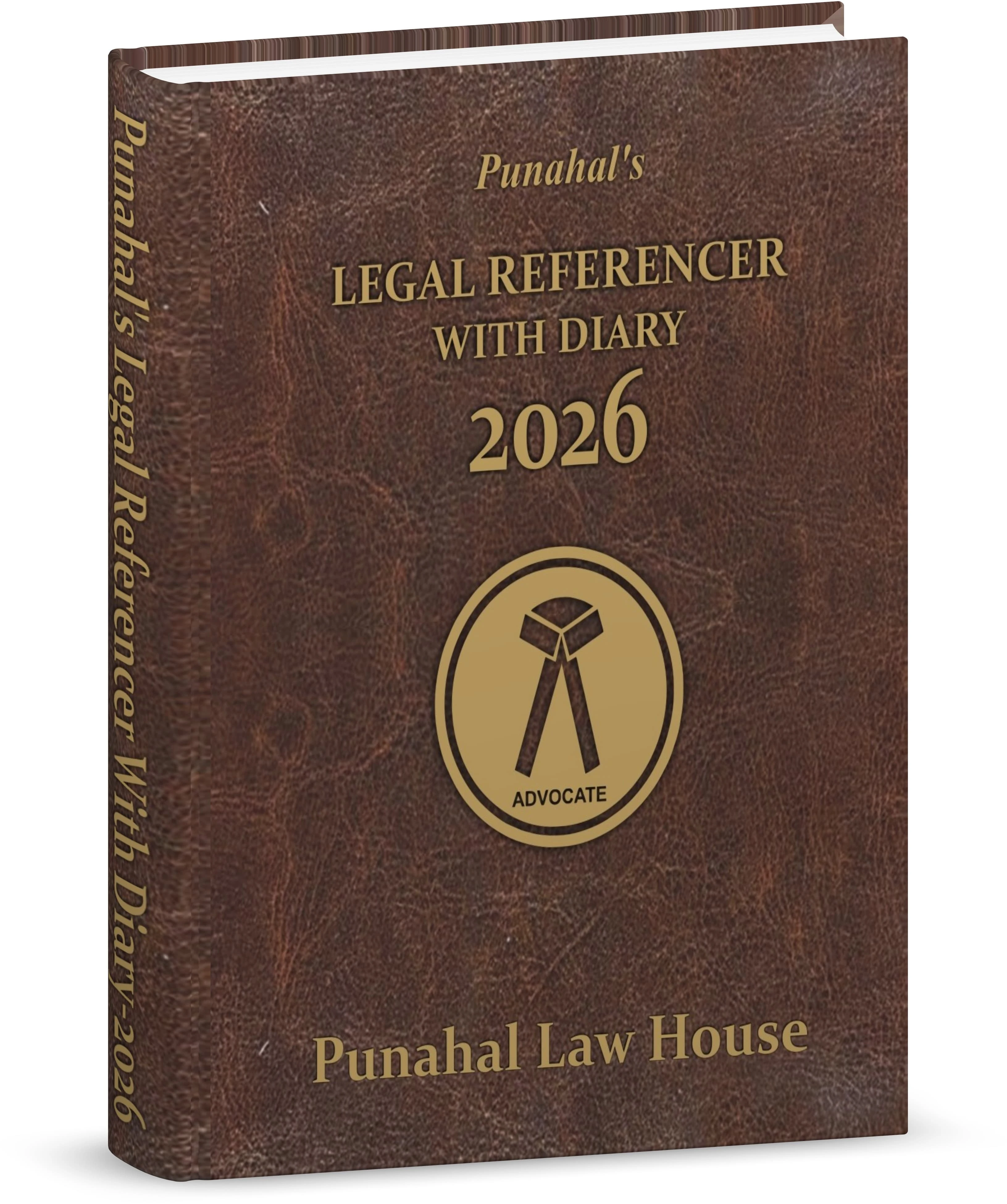 Punahal's Legal Referencer with dairy 2026 edition(Jan to Dec 2026) (Brown)