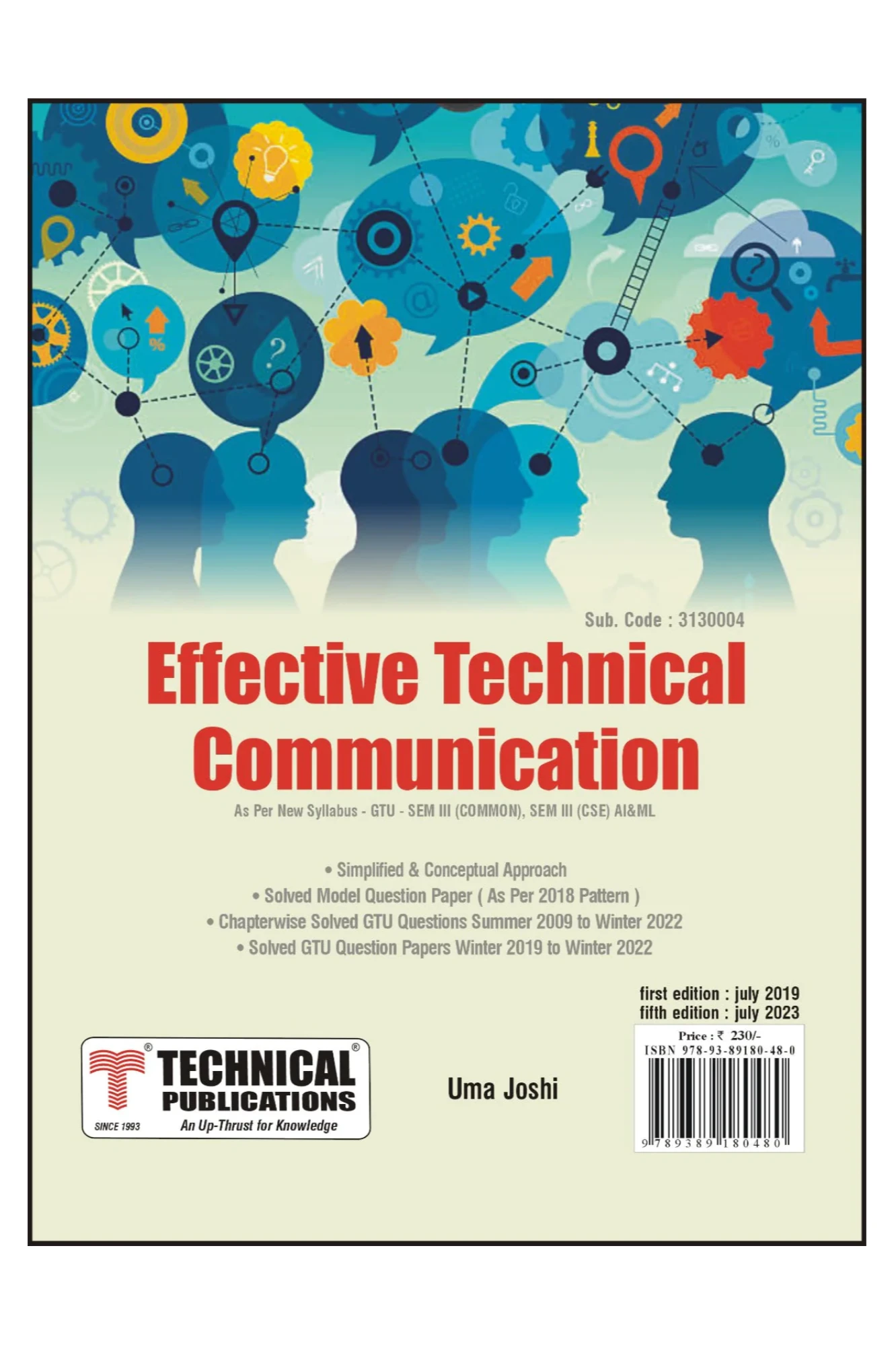 3th SEM BE EFFECTIVE TECHNICAL COMMUNICATION BY TECHNICAL | Subject Code: 3130004