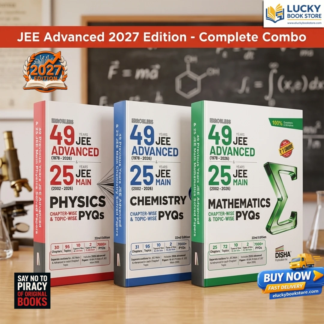 Errorless 49 Years JEE Advanced & 25 Year JEE Main PHYSICS, CHEMISTRY & MATHEMATICS Chapter-wise & Topic-wise PYQs | 22nd Edition 2026 | Disha Publication