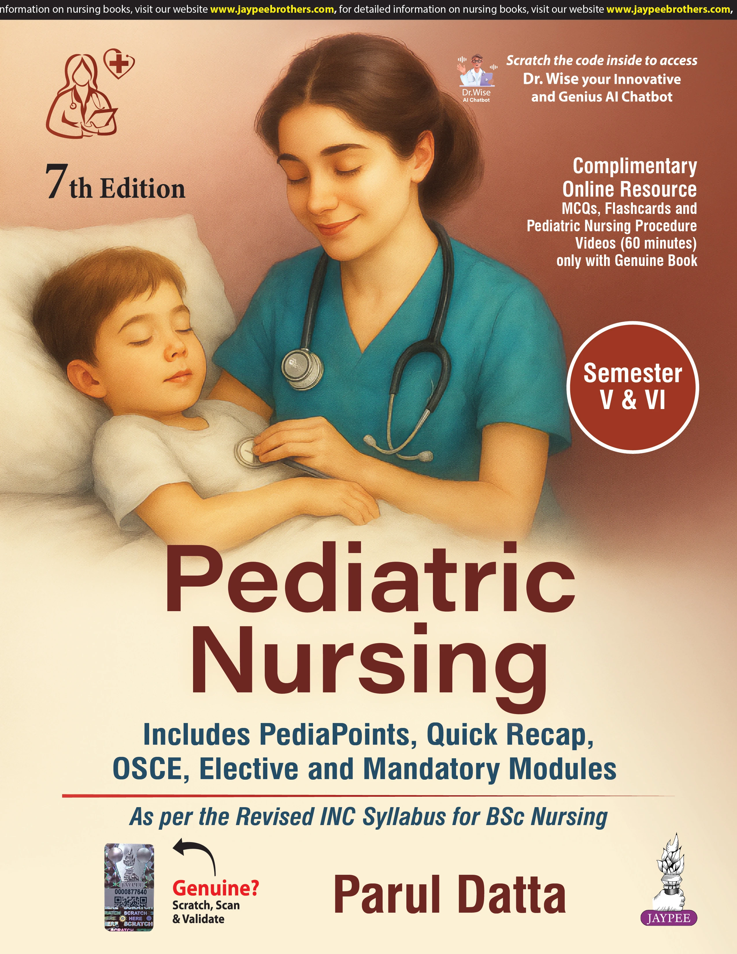 Pediatric Nursing (Semester 5 & 6) 7th Edition 2025 by  Parul Datta | Jaypee