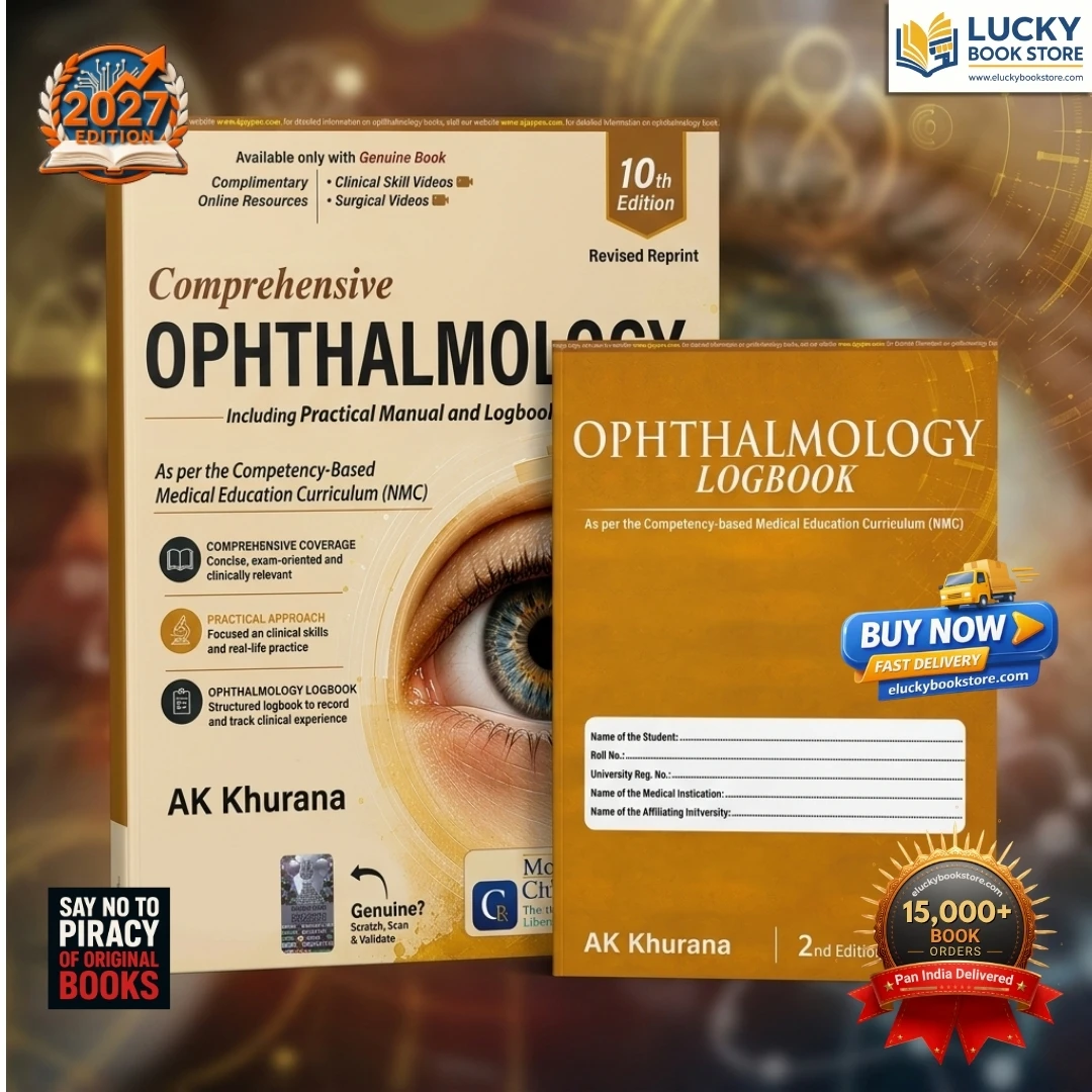 Comprehensive Ophthalmology Including Practical Manual with Ophthalmology Logbook | 10th Edition 2027 | AK Khurana | Jaypee