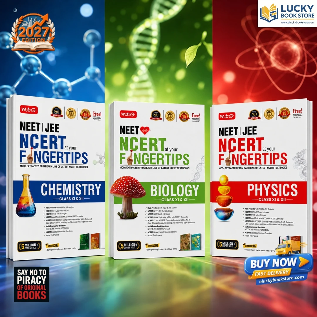 MTG Objective NCERT at Your Fingertips Combo Set | Physics, Chemistry & Biology | NEET-JEE | Class 11 & 12 | 2026 Edition