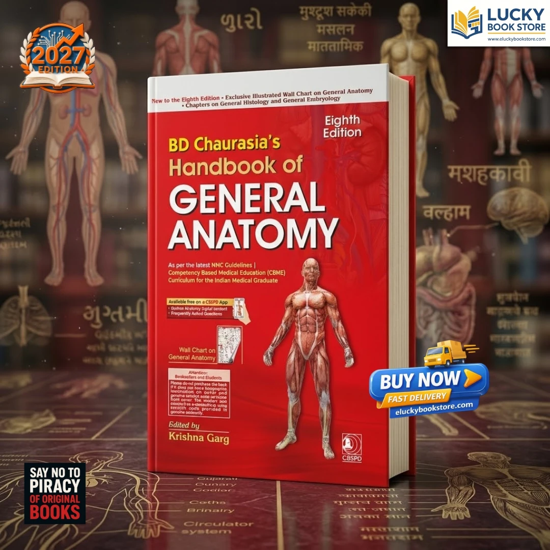 BD Chaurasia’s Handbook of General Anatomy | Krishna Garg | 8th Edition 2027 | CBS